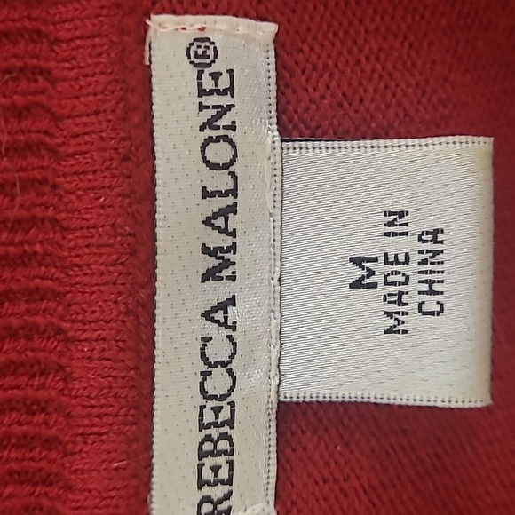 Rebecca Malone Mock turtle neck sweater long sleeve super soft Medium - Picture 3 of 4